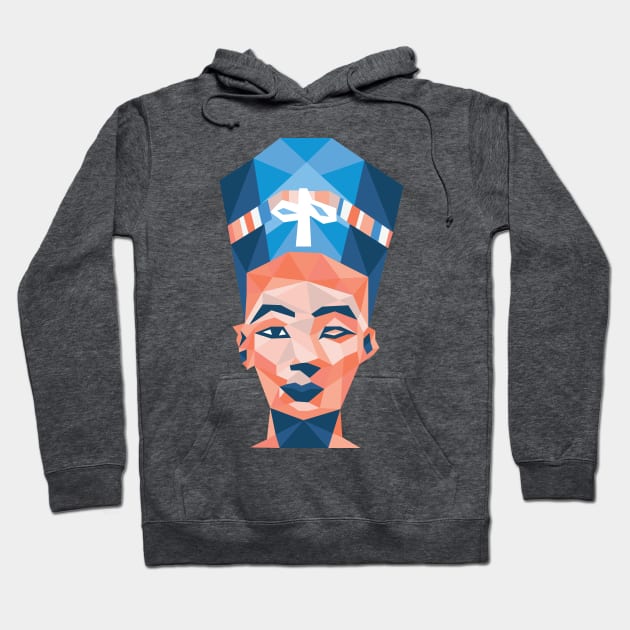 Geometric Nefertiti Hoodie by COLeRIC